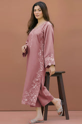 SUMMER-2PC LAWN EMBROIDERED SHIRT WITH TROUSER-1150