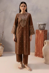 SUMMER-2PC LAWN EMBROIDERED SHIRT WITH EMB TROUSER-28