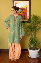 SUMMER-2PC LAWN EMBROIDERED SHIRT WITH TROUSER-257
