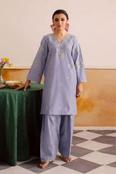 SUMMER-2PC LAWN EMBROIDERED SHIRT WITH TROUSER-152