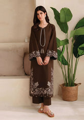 SUMMER-2PC LAWN EMBROIDERED SHIRT WITH EMBROIDERED TROUSER-281