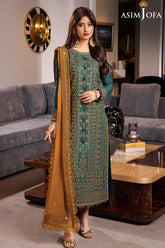 SUMMER-3PC LAWN HEAVY EMBROIDERED SHIRT WITH CHIFFON EMBROIDERED DUPATTA AND TROUSER-4547