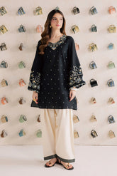 WINTER-2PIECE DHANAK EMBROIDERED SHIRT WITH DHANAK EMB SLEEVES-15010