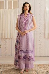 SUMMER-3PC LAWN EMBROIDERED SHIRT WITH MONARK PRINTED DUPATTA AND TROUSER-3756