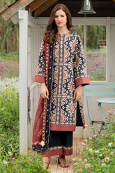 WINTER-3PC KHADDAR PRINTED SHIRT WITH KHADDAR PRINTED DUPATTA AND PRINTED TROUSER-2627