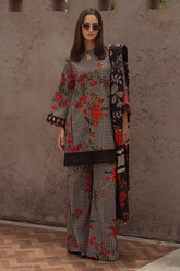 WINTER-3PC KHADDAR PRINTED SHIRT WITH KHADDAR PRINTED DUPATTA AND PRINT TROUSER-2653