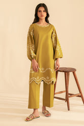WINTER-2PC DHANAK EMBROIDRED SHIRT WITH DHANAK EMBROIDRED SLEEVES-122