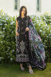 SUMMER-3PC LAWN EMBROIDERED SHIRT WITH CHIFFON PRINTED DUPATTA & TROUSER-4632