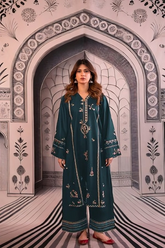 SUMMER-2PC LAWN EMBROIDERED SHIRT WITH EMB TROUSER-08