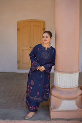 SUMMER-2PC LAWN EMBROIDERED SHIRT WITH TROUSER-05