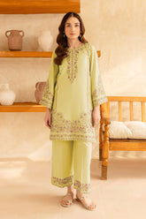 SUMMER-2PC LAWN EMBROIDERED SHIRT WITH EMB TROUSER-15