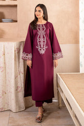 WINTER-2PC DHANAK EMBROIDERED SHIRT WITH DHANAK TROUSER-104