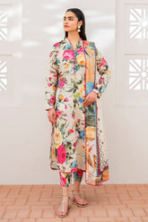 WINTER-3PC KARANDI PRINTED SHIRT WITH KARANDI PRINTED DUPATTA AND TROUSER-2578