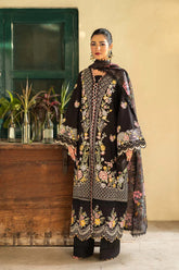 SUMMER-3PC LAWN EMBROIDERED SHIRT WITH CHIFFON PRINTED DUPATTA AND TROUSER-4702