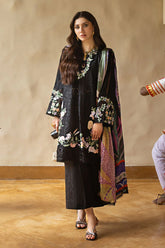 SUMMER-3PC LAWN EMBROIDERED SHIRT WITH MONARK PRINT DUAPATTA AND TROUSER-3719