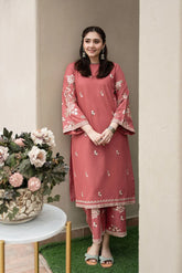 WINTER-2PC DHANAK EMBROIDERED SHIRT AND EMBROIDRED TROUSER-15033