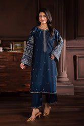 WINTER-2PIECE DHANAK EMBROIDERED SHIRT WITH DHANAK EMB TROUSER-15019