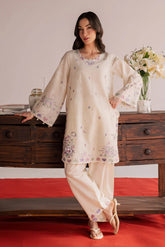 WINTER-2PIECE DHANAK EMBROIDERED SHIRT WITH DHANAK EMB TROUSER-15024