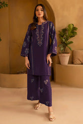 SUMMER-2PC LAWN EMBROIDERED SHIRT WITH EMB TROUSER-14