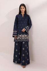 SUMMER-2PC LAWN EMBROIDERED SHIRT WITH EMBROIDERED LAWN TROUSER-288