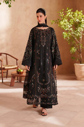 WINTER-3PC DHANAK EMBROIDERED SHIRT WITH CHIFFON EMBROIDERED DUPATTA AND TROUSER-5071