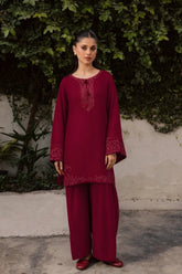 WINTER-2PIECE DHANAK EMBROIDERED SHIRT WITH DHANAK TROUSER-15132