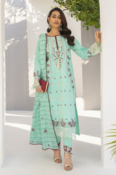 SUMMER-3PC LAWN EMBROIDERED SHIRT WITH LAWN EMBROIDERED READY TO WEAR DUPATTA-02