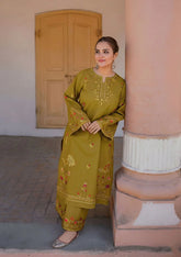 SUMMER-2PC LAWN EMBROIDERED SHIRT WITH EMB TROUSER-43