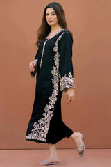 WINTER-2PC DHANAK EMBROIDERED SHIRT WITH DHANAK EMBROIDERED SLEEVES-118