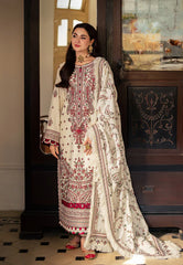 WINTER-3PC DHANAK SEQUENCE EMBROIDERED SHIRT WITH DHANAK EMBROIDERED SHAWL & DHANAK TOUSER-4060