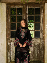 SUMMER-3PC LAWN EMBROIDERED SHIRT WITH KHADDI NET EMBROIDERED DUPATTA AND TROUSER-4852