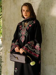 SUMMER-3PC LAWN EMBROIDERED SHIRT WITH KHADDI NET EMBROIDERED DUPATTA AND TROUSER-4852