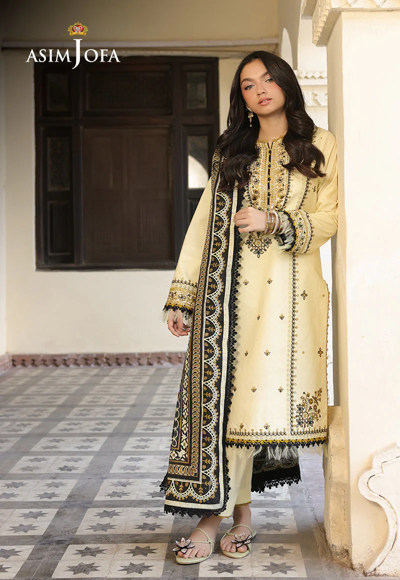 SUMMER- 3PC LAWN EMBROIDERED SHIRT WITH MONARK PRINTED DUPATTA AND TROUSER -3728