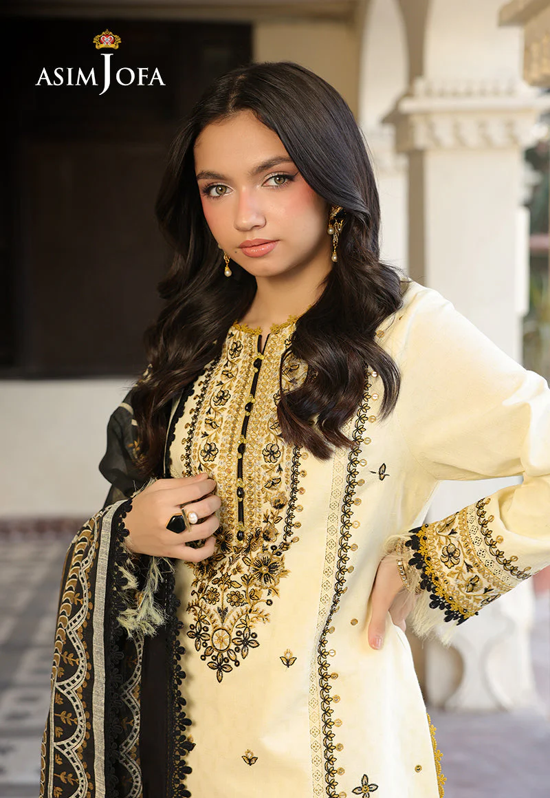 SUMMER- 3PC LAWN EMBROIDERED SHIRT WITH MONARK PRINTED DUPATTA AND TROUSER -3728