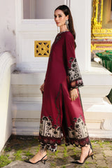 WINTER-3PC KHADDAR PRINTED SHIRT WITH KHADDAR PRINTED DUPATTA AND PRINT TROUSER-2651