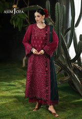 WINTER-3PC KARANDI EMBROIDERED SHIRT WITH KARANDI EMB SHAWL AND TROUSER-5235