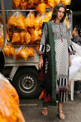 WINTER-3PC KHADDAR PRINTED SHIRT WITH KHADDAR PRINTED DUPATTA AND PRINT TROUSER-2652