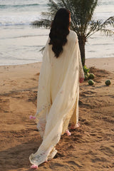 WINTER-3PC DHANAK EMBROIDERED SHIRT WITH DHANAK EMBROIDERED SHAWL AND TROUSER-5094