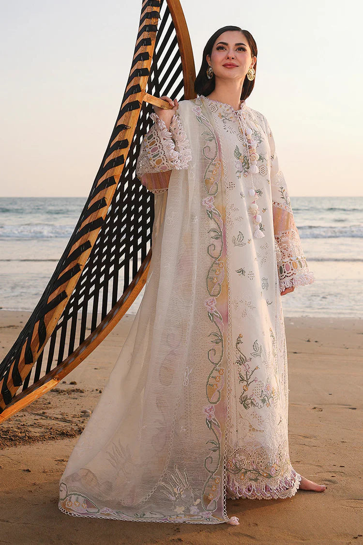 WINTER-3PC DHANAK CHIKAN EMBROIDERED SHIRT WITH DHANAK EMBROIDERED SHAWL AND TROUSER-5095