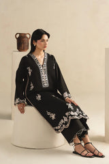 WINTER-2PIECE DHANAK EMBROIDERED SHIRT WITH DHANAK EMB TROUSER-15136
