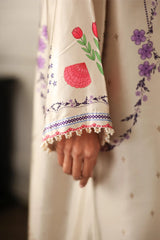 WINTER-2PC-SHAMOZE SILK PRINTED SHIRT WITH SILK TROUSER-9014