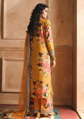 WINTER-3PC SHAMOZE SILK PRINTED EMBROIDERED SHIRT WITH SOFT SILK PRINTED EMB DUPATTA & EMB TROUSER-1726