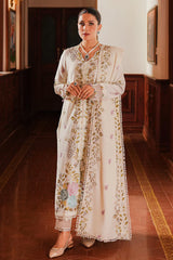 WINTER-3PC DHANAK EMBROIDERED SHIRT WITH DHANAK EMBROIDERED SHAWL AND TROUSER-4161