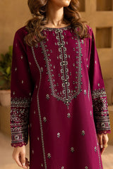 SUMMER-2PC LAWN EMBROIDERED SEQUIN SHIRT AND EMBROIDERED TROUSER-225