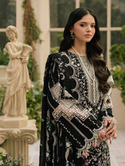 WINTER-3PC DHANAK HEAVY EMBROIDERED SHIRT WITH DHANAK EMBROIDERED SHAWL & DHANAK TOUSER-5115