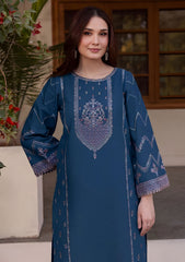 WINTER-2PIECE DHANAK EMBROIDERED SHIRT WITH DHANAK EMB TROUSER-15042