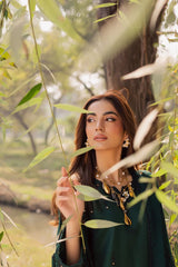 WINTER-3PC DHANAK EMBROIDERED SHIRT WITH DHANAK EMBROIDERED SHAWL AND TROUSER-5197