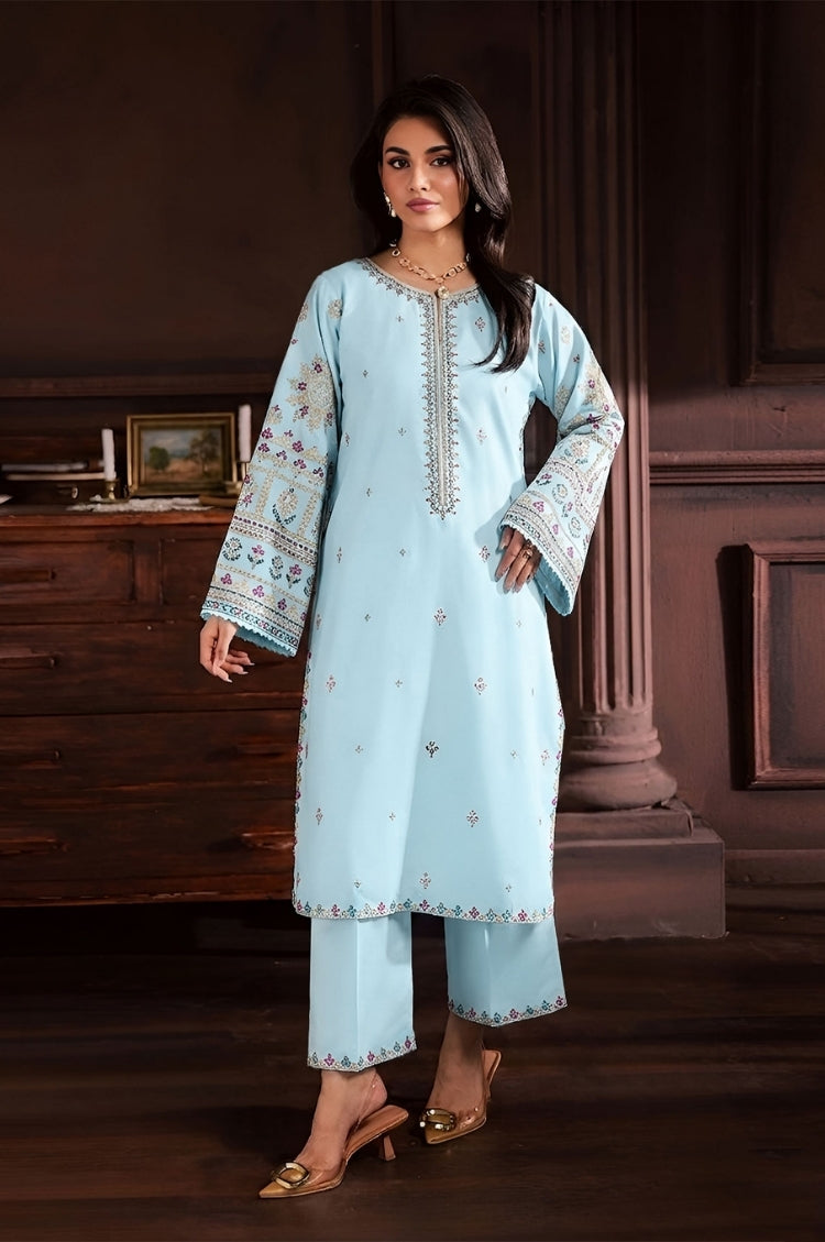 SUMMER-2PC LAWN EMBROIDERED SHIRT WITH TROUSER-165