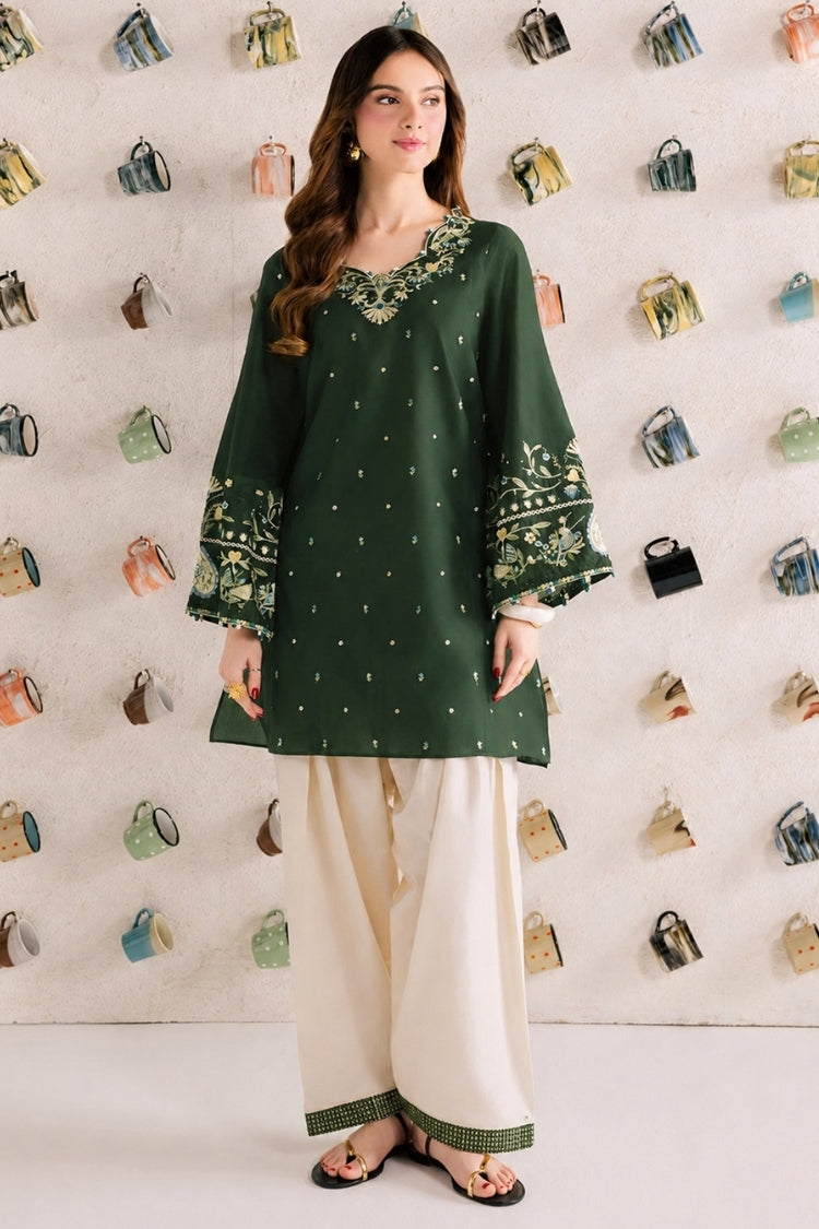 WINTER-2PIECE DHANAK EMBROIDERED SHIRT WITH DHANAK EMB TROUSER-15107