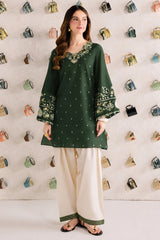 WINTER-2PIECE DHANAK EMBROIDERED SHIRT WITH DHANAK EMB TROUSER-15107